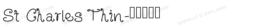 St Charles Thin字体转换
